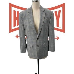 Express Men's Gray Checkered Blazer with Dress pants